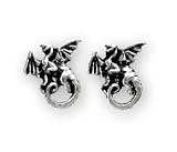 Whitby Wyrm (stud; pair) - Alchemy Gothic Earrings