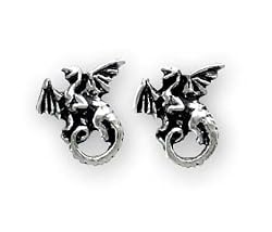 Whitby Wyrm (stud; pair) - Alchemy Gothic Earrings