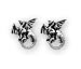 Whitby Wyrm (stud; pair) - Alchemy Gothic Earrings