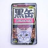 黒缶 パウチ まぐろとかつお 80g