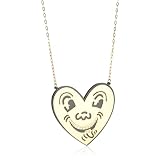 nOir Keith Haring Heart Necklace