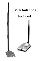 1000mW 1W 802.11b/g USB Wireless WiFi Network Adapter With Original Alfa Screw-On Swivel 9dBi Rubber Antenna *Strongest on the Market*