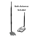 Alfa 1000mW 1W 802.11b/g USB Wireless WiFi Network Adapter With Original Alfa Screw-On Swivel 9dBi Rubber Antenna *Strongest on the Market*
