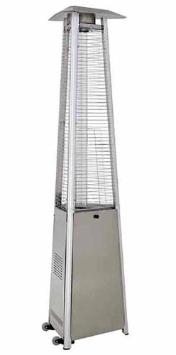 Commercial Glass Tube Propane Patio Heater Finish: Stainless Steel