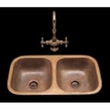 Bates & Bates B1833P Bistro Double Bowl Drop In Kitchen Sink