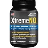 XTremeNO Natural Muscle Enhancer - Build Muscle Pill - Nitric Oxide Muscle Builder Supplement ~ 1 Bottle