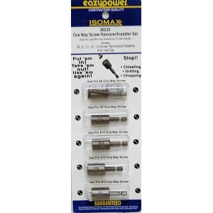 Buy Eazypower 88239 Get It Out One Way/Rounded Screw Remover Set, #6, #8, #10, #12, #14