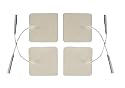 40 2"X 2" Reusable, Self Stick, Tyco gel - Carbon Electrodes - Satisfaction Guaranteed