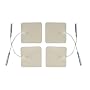 60 2"X 2" Carbon Square Re-Usable TYCO GEL Electrodes - Multistick Gel - Non-Irritating to Skin