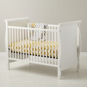 Baby Cribs: Baby White Sleigh Crib