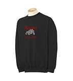 Personalized custom embroidered large Marines & bulldog design on sweatshirt
