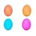 PK Green Egg Shaped LED Mood Light Colour Changing Lamp