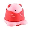 Made By Humans, Eco Staple Free Stapler Animal Shapes, Desktop Stapler, Cat, Pink (560)