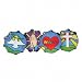 Christian Tambourines Cross 10", 16 pr jingles