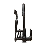 〔INK-0301022H〕　シャワーヘッド付混合水栓　アンティーク　ブラック（黒）