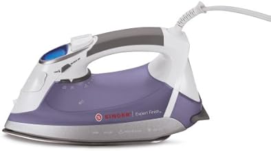 SINGER Expert Finish 1700 Watt Anti-Drip Steam Iron with Brushed Stainless Steel Soleplate, LCD Electronic Settings and Smart Auto-Off