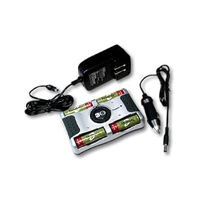 T-8000 30-Minute Fast Charger with 4 AA 2300 Fast Charging Batteries and One Free Battery Case by