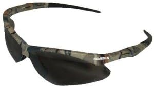 Jackson Nemesis Safety Glasses Camo Frame - Smoke Anti-Fog Lens