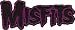 Apparel : The Misfits Purple Logo Patch