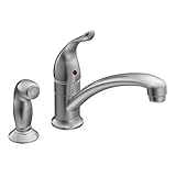 Moen CA7437 Chateau Chrome One-Handle Low Arc Kitchen Faucet by Moen