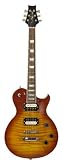 J&D JD-LT70S HB Electric Guitar Set-Neck w/Simulated Flame Finish Honey Burst