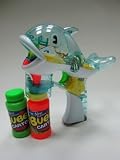 Cartoon Dolphin Bubble Gun - 4 LED Lights + 2 Bottles of Solution