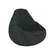 American Furniture Print and Plush Adult Bean Bag, Black Cord