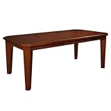 Dining Table with Extension Leaf in Dark Cherry Finish