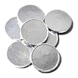 Chocolate Foil Coins Plain - Silver, 5 lb bag