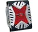 PYLE PLA-2180 Red Elite 600-WATT 2 Channel Bridgeable Mosfet Amplifier