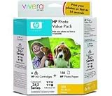 HP 363 Series Photo Value Pack - Print cartridge / paper kit - 1 x black, yellow, cyan, magenta, light magenta, light cyan - 100 x 150 mm
