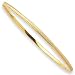 14k Yellow Square Design Bangle - 8 Inch