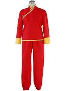 Mtxc Women's Gin Tama Silver Soul Cosplay Costume kagura 5th Kid Size Large Red