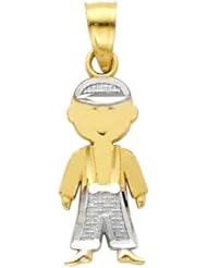 Baby Boy Toddler 14K Two-Tone Gold Charm