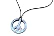 Love and Peace Pendant Necklace in Bluejay