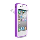Apple iPhone 4 / 4G HD Silicone Edged Bumper, w/ Front Screen & Back Protec ....