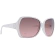 VonZipper Trudie Women's Casual Wear Sunglasses w/ Free B&F Heart Sticker Bundle - White Gloss/Gradient