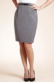 Petite Plain Pencil Skirt with Belt