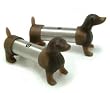 Dachshund weiner dog shaped Salt and Pepper Shakers set