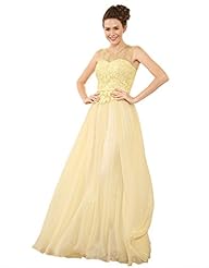 Chiffon/Silk Cocktail Floor Length General Print Lace Mesh Evening Dress/Bridesmaid Dress/Prom Dress/Wedding Party Dress  With a Sash 