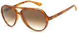 Ray Ban Unisex Rb4125 Cats 5000 Yellow Tortoise Frame/Brown Gradient Lens Plastic Sunglasses