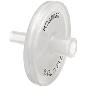 Whatman 67462504 50-Pack Puradisc 25mm Syringe Filters 0.45 PVDF Max Volume 100ml/m