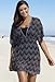swimsuitsforall Women's Black Zig Zag Empire Tunic