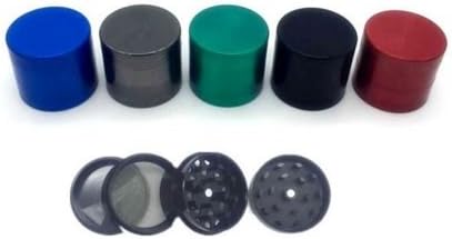 Hot 1PC 4 Part 40 mm Mini Metal Herb Grinder for smoke Tobacco Weed Pollen Hand Grinding smoking pipe Wholesale Grinder 6 color