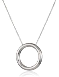 Dean Davidson "CLASSICS" Silver Circle Pendant Necklace 30" Necklace