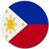 Philippines Flag Round Mouse Pad