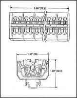 WIELAND ELECTRIC 07.312.3153.0 Connector Accessory, End Plate, DIN Rail Terminal Blocks (50 pieces)