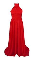 Off the Shoulder Sleeveless  Chiffon Evening Dress/Bridesmaid Dress/Prom Dress  With Ruffles
