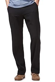 Big & Tall Linen Blend Straight Leg Regular Fit Trousers