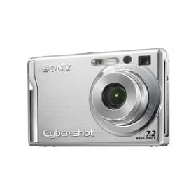 Sony Cyber-shot DSC-W80 Digital Camera - Silver (7.2MP, 3x Optical Zoom) 2.5'' LCD